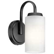 Kichler Kennewick 10" Tall Bathroom Sconce Black