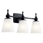 Kichler Cosabella 3 Light 24" Wide Bathroom Vanity Light Black