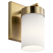 Kichler Ciona 9" Tall Bathroom Sconce Brushed Natural Brass