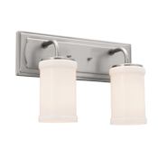 Kichler Vetivene 2 Light Bathroom Vanity Light Classic Pewter