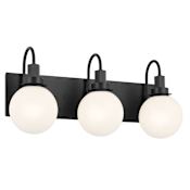 Kichler Hex 3 Light 23" Wide Vanity light Black
