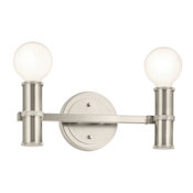 Kichler Torche 2 Light 13" Wide Vanity light Brushed Nickel