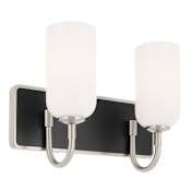 Kichler Solia 2 Light 15" Wide Vanity light Brushed Nickel