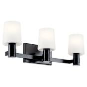 Kichler Adani 3 Light 24" Wide Vanity Light Black