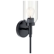 Kichler Madden 15" Tall Bathroom Sconce Black