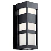 Kichler Ryler Light 19" Tall LED Outdoor Wall Sconce Black