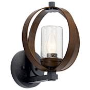 Kichler Grand Bank 13" Tall Outdoor Wall Sconce Auburn Stained