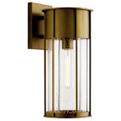 Kichler Camillo 18" Tall Outdoor Wall Sconce Natural Brass