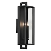Kichler Kroft 2 Light 28" Tall Wall Sconce Textured Black