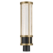 Kichler Camillo 23" Tall LED Post Light with Seedy Glass Shade Textured Black