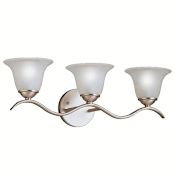 Kichler Dover 22.5" Wide 3-Bulb Bathroom Lighting Fixture Brushed Nickel