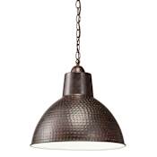Kichler Missoula Single Light 14" Wide Pendant with Metal Shade Bronze