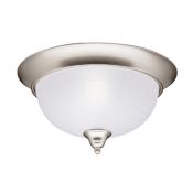 Kichler Phoebe 2 Light Flush Mount Indoor Ceiling Fixture Brushed Nickel