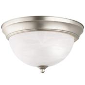 Kichler 2 Light Flush Mount Indoor Ceiling Fixture Brushed Nickel
