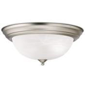 Kichler 2 Light 14" Wide Flush Mount Ceiling Fixture Brushed Nickel