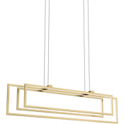 Kichler Jestin 39" Wide Linear Chandelier Champagne Gold