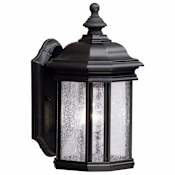 Kichler Kirkwood Collection 1 Light 13" Outdoor Wall Light Black (Painted)