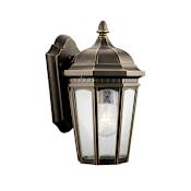 Kichler Courtyard Collection 1 Light 11" Outdoor Wall Light Rubbed Bronze