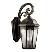 Kichler Courtyard Collection 3 Light 27" Outdoor Wall Light Rubbed Bronze