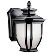Kichler Salisbury Collection 1 Light 10" Outdoor Wall Light Black