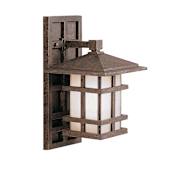 Kichler Cross Creek Collection 1 Light 14" Outdoor Wall Light Aged Bronze