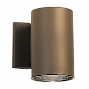 Kichler Cylinder Single Light 7" Tall Outdoor Wall Sconce Architectural Bronze
