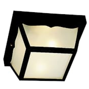 Kichler 2 Light Outdoor Ceiling Fixture Black