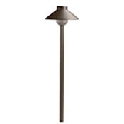 Kichler Pure White 3000K Landscape LED 22.5" 12v Path Light Textured Architectural Bronze