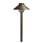 Kichler Pure White 3000K Landscape LED 15" 12v Path Light Textured Architectural Bronze