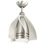Kichler Terna 15" LED Indoor Ceiling Fan with Remote Control Brushed Nickel