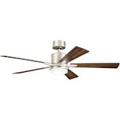 Kichler Lucian Elite 52" 5 Blade Indoor LED Ceiling Fan Brushed Nickel