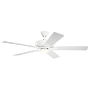 Kichler Basic Pro 52" 5 Blade Indoor LED Ceiling Fan Matte White