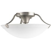 Kichler 3 Light 15" Wide Semi-Flush Ceiling Fixture Brushed Nickel