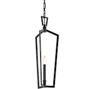 Kichler Abbotswell Single Light 10" Wide Taper Candle Mini Pendant Black