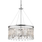 Kichler Piper 6 Light 24" Wide Drum Chandelier Chrome
