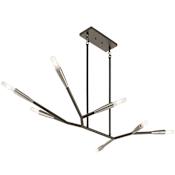Kichler Branches 7 Light 49" Wide Chandelier Black