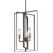 Kichler Taubert 3 Light 15" Wide Pendant Black