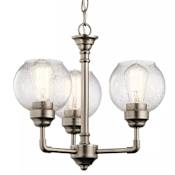 Kichler Niles 3 Light 16" Wide 1 Tier Shaded Chandelier Antique Pewter