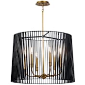 Kichler Linara 6 Light 26" Wide Chandelier Black