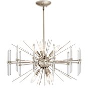 Kichler Eris 6 Light 23-1/2" Wide Sputnik Chandelier Polished Nickel