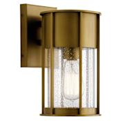 Kichler Camillo 11" Tall Outdoor Wall Sconce Natural Brass