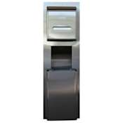 Kimberly-Clark Recessed Wall Unit for Paper Towel Dispenser with Built-In Trash Bin Stainless Steel