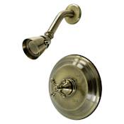 Kingston Brass Metropolitan Shower Trim Set with 1.8 GPM Single Function Shower Head Antique Brass