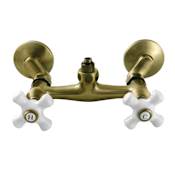 Kingston Brass Vintage Wall Mounted Tub Filler Antique Brass