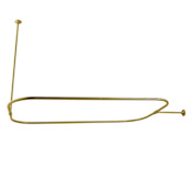 Kingston Brass Rectangular Shower Rod Brushed Brass