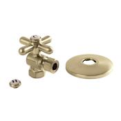 Kingston Brass Vintage 1-5/8" Brass Angle Stop Valve Brushed Brass