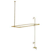 Kingston Brass Vintage Retrofit Shower with Tub Spout Brushed Brass