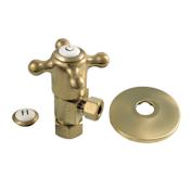 Kingston Brass 3-5/16" High Brass Angle Stop Valve Brushed Brass