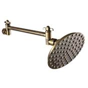 Kingston Brass Victorian 1.8 GPM Single Function Rain Shower Head Antique Brass