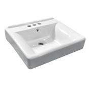 Kingston Brass Concord 20" Wide Ceramic Console Sink White